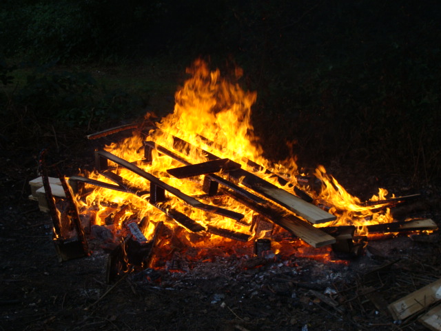 Le feu... de palettes